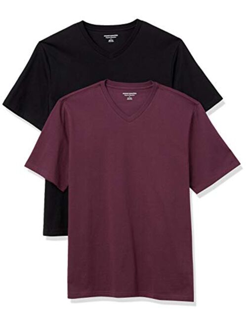 Amazon Essentials Men's 2-Pack Loose-fit V-Neck T-Shirt