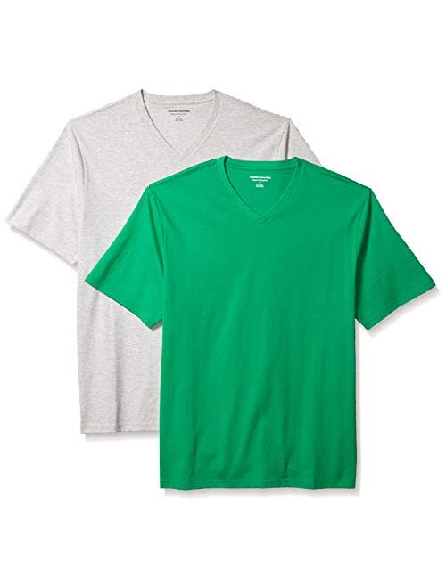 Amazon Essentials Men's 2-Pack Loose-fit V-Neck T-Shirt