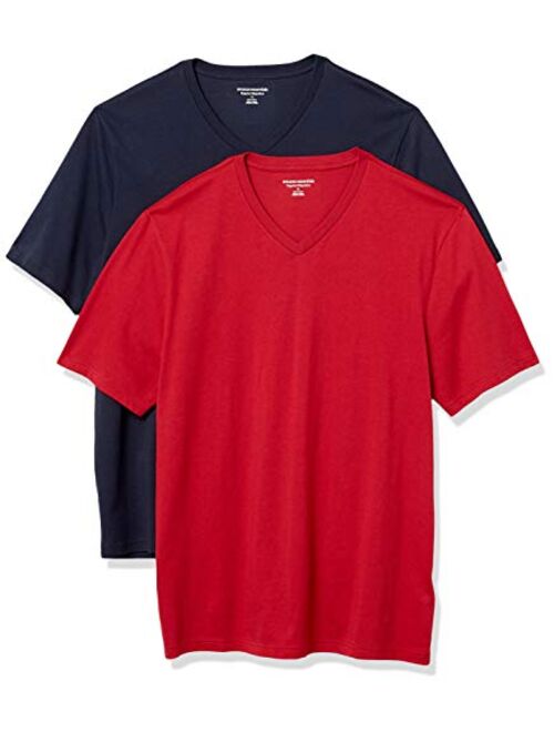 Amazon Essentials Men's 2-Pack Loose-fit V-Neck T-Shirt