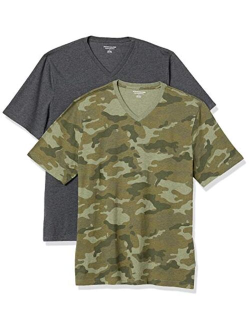 Amazon Essentials Men's 2-Pack Loose-fit V-Neck T-Shirt