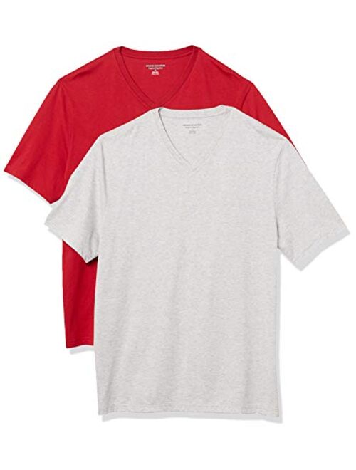 Amazon Essentials Men's 2-Pack Loose-fit V-Neck T-Shirt