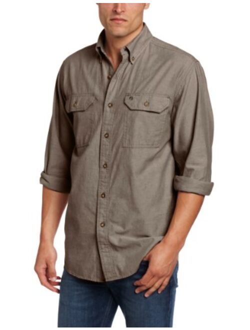 Carhartt Men's Long-Sleeve Lightweight Chambray Button-Front Relaxed-Fit Shirt S202