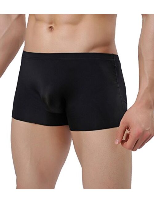 Yateen Men's Traceless Underwear Ice Silk Boxer Brief