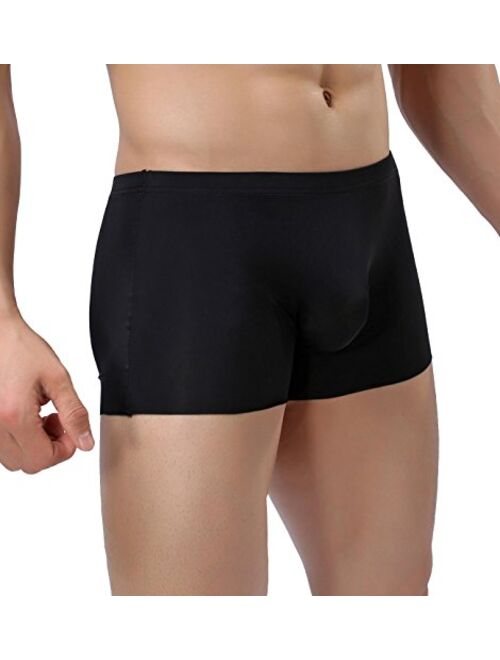 Yateen Men's Traceless Underwear Ice Silk Boxer Brief