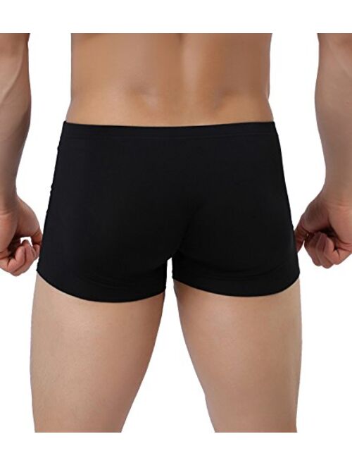 Yateen Men's Traceless Underwear Ice Silk Boxer Brief