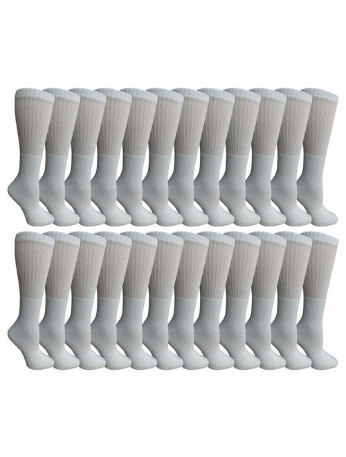 Yacht & Smith Mens & Womens Wholesale Bulk Sports Crew, Athletic Case Pack Socks, by SOCKS'NBULK