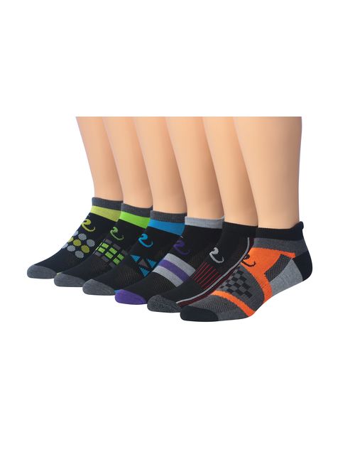 Ronnox Men's 6-Pairs Low Cut Running & Athletic Performance Tab Socks