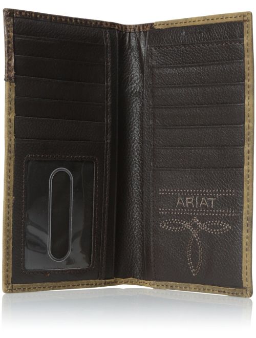 Ariat Men's Boot-Embroidery Rodeo Brown Wallet