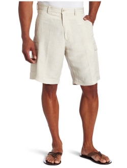 Men's Linen-Blend Cargo Short