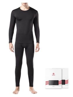 Men's Thermal Underwear Long John Set Fleece Lined Base Layer Top and Bottom M11