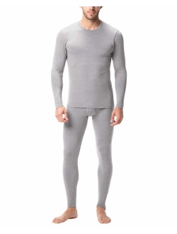 Men's Thermal Underwear Long John Set Fleece Lined Base Layer Top and Bottom M11