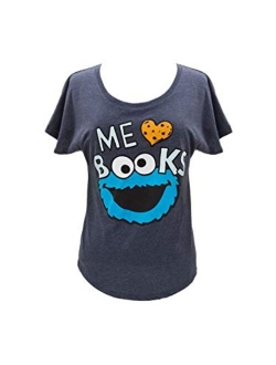 Out of Print Women's Literary and Book-Themed Dolman Sleeve Tee T-Shirt