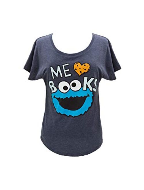 Out of Print Women's Literary and Book-Themed Dolman Sleeve Tee T-Shirt