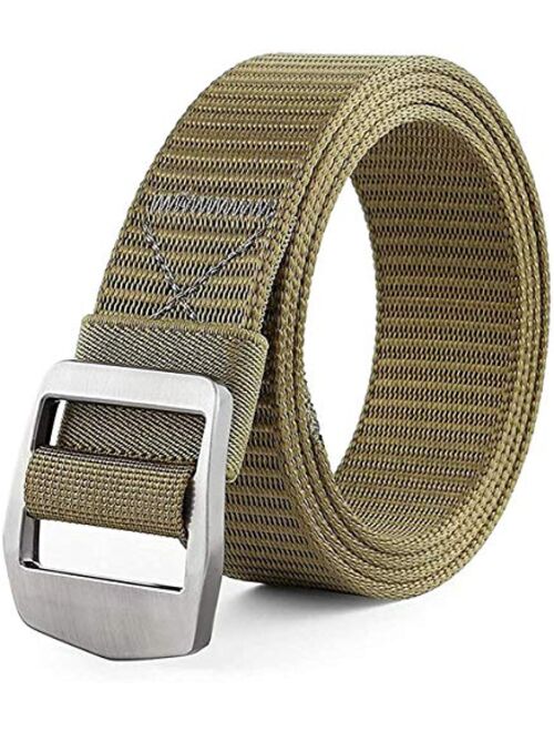 JASGOOD Tactical Heavy Duty Reinforced Nylon Belt for Men Adjustable Military Webbing Belt Strap with Metal Buckle