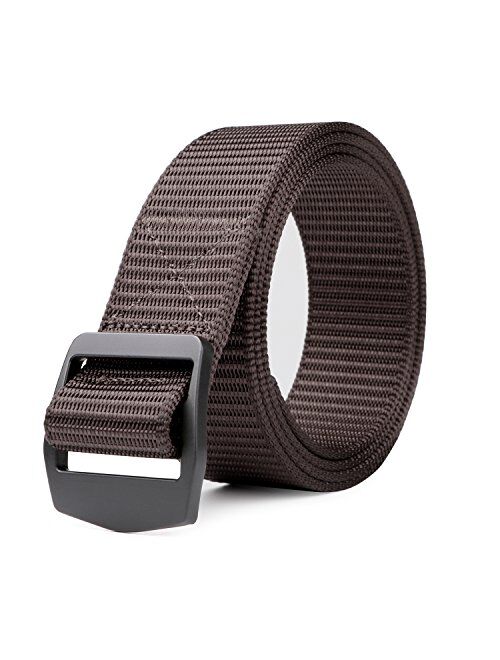 JASGOOD Tactical Heavy Duty Reinforced Nylon Belt for Men Adjustable Military Webbing Belt Strap with Metal Buckle