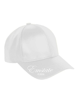 Emstate Genuine Cowhide Leather Adjustable Baseball Cap Made in USA