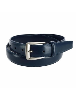 CTM Men's Leather 1 1/4 inch Basic Dress Belt