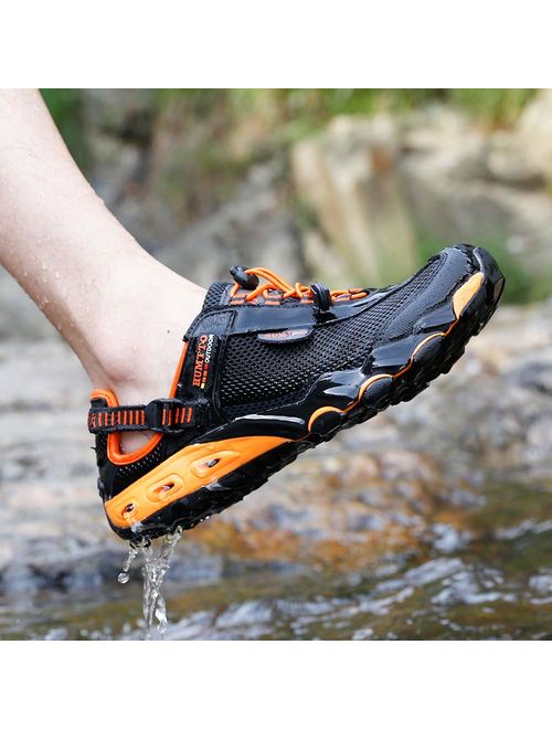 Mens Water Shoes Hiking Aqua Shoes Quick Dry Breathable Wading Trekking Sneakers