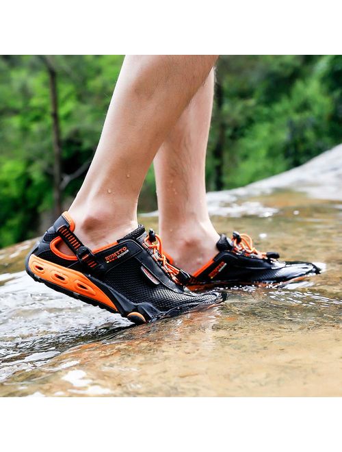 Mens Water Shoes Hiking Aqua Shoes Quick Dry Breathable Wading Trekking Sneakers