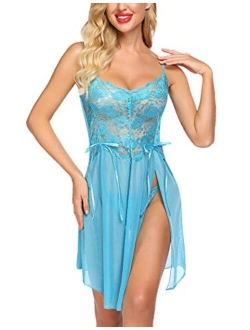 Women Lace Lingerie Babydoll Dress Strap Chemise Sleepwear Sexy Nighty S-XXL