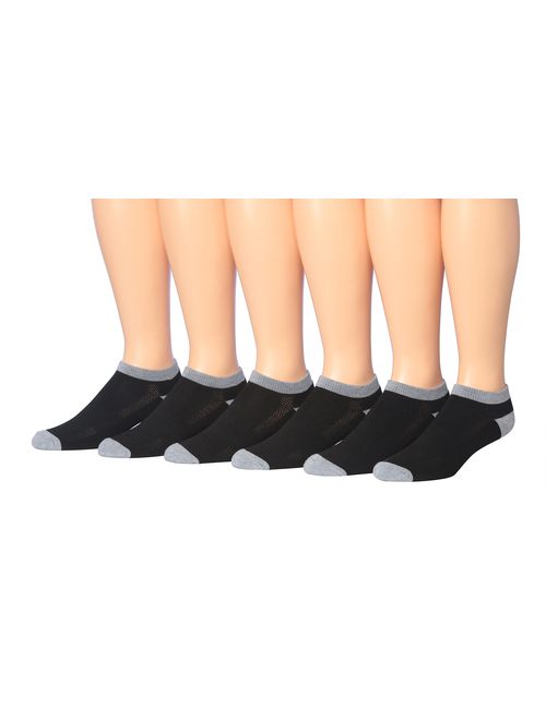 James Fiallo Men's 6-Pairs Low Cut Athletic Sport Socks