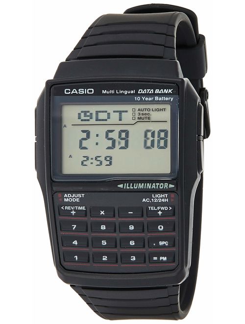 Casio Men's DBC32-1A Data Bank Black Digital Watch