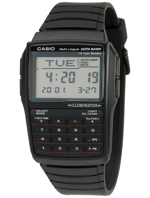 Casio Men's DBC32-1A Data Bank Black Digital Watch