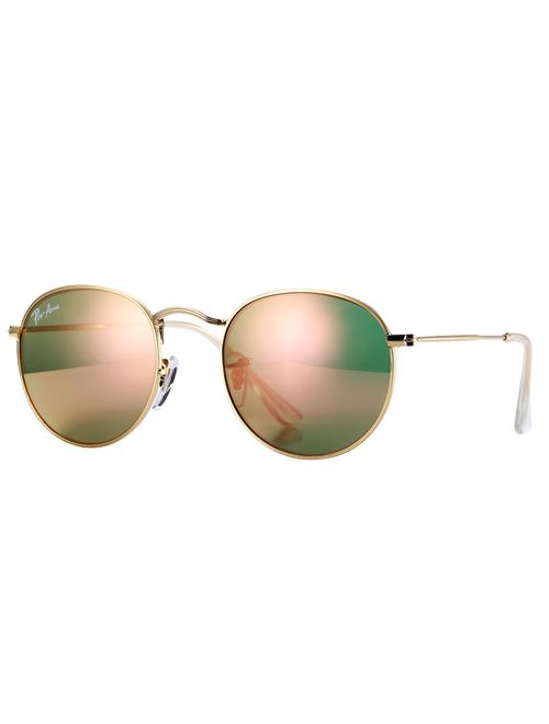 Pro Acme PA3447 Classic Crystal Glass Lens Retro Round Metal Sunglasses,50mm