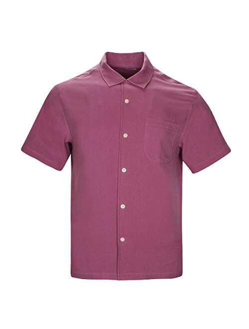 Havana Breeze Men's Short Sleeve Wrinkle Resistant Easy Care Shirts