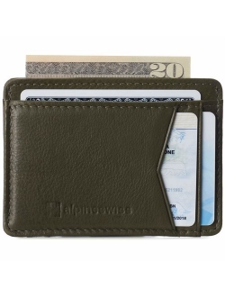 RFID Minimalist Oliver Front Pocket Wallet For Men Leather Comes in a Gift Box