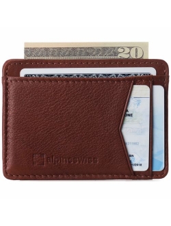 RFID Minimalist Oliver Front Pocket Wallet For Men Leather Comes in a Gift Box