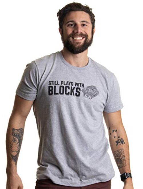 Still Plays with Blocks | Funny Engine Mechanic Car Guy Truck Repair Men T-Shirt