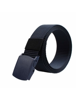 ALAIX Canvas belt for Men & Women Breathable Web Military Tactical Adjustable Belt with Double Plastic Buckle