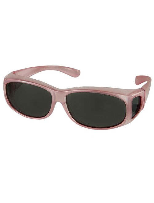 LensCovers Sunglasses Wear Over Prescription Glasses Extra-Small Size, Polarized.