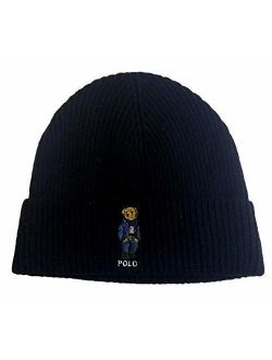 Unisex Bear Design Wool Winter Skulllie Cap Beanie Hat One Size