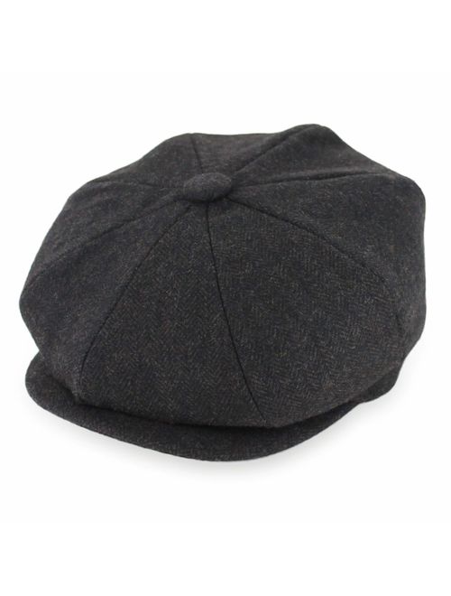 Belfry Newsboy Gatsby Men's Women's Soft Tweed Wool Cap in 8 Colors