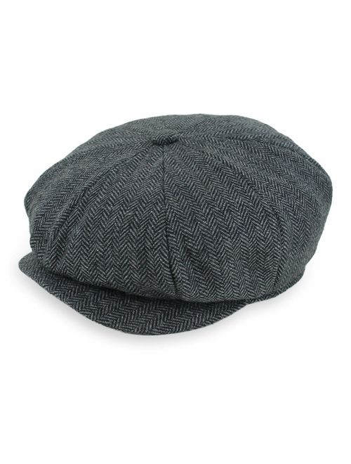 Belfry Newsboy Gatsby Men's Women's Soft Tweed Wool Cap in 8 Colors