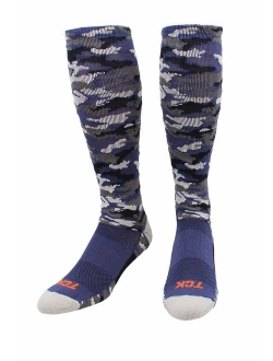 TCK Sports Elite Performance Over The Calf Camo Socks