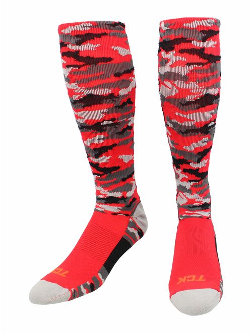 TCK Sports Elite Performance Over The Calf Camo Socks