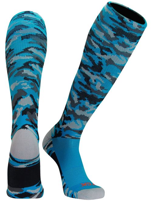 TCK Sports Elite Performance Over The Calf Camo Socks