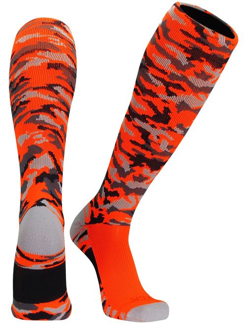 TCK Sports Elite Performance Over The Calf Camo Socks