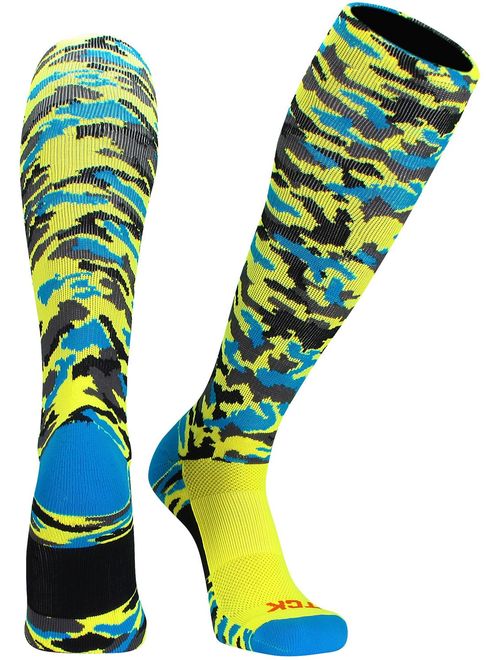 TCK Sports Elite Performance Over The Calf Camo Socks