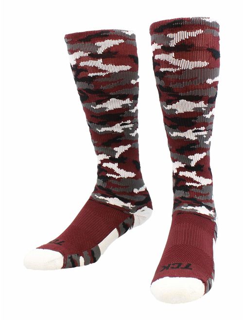 TCK Sports Elite Performance Over The Calf Camo Socks