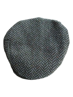 Hanna Hats Men's Donegal Tweed Vintage Cap
