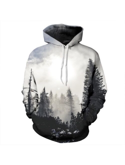 NONSAR 3D Graphic Printed Hoodies for Men,Women, Unisex Pullover Hooded Shirts