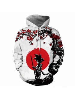 NONSAR 3D Graphic Printed Hoodies for Men,Women, Unisex Pullover Hooded Shirts