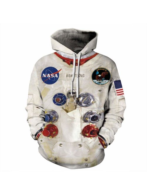 NONSAR 3D Graphic Printed Hoodies for Men,Women, Unisex Pullover Hooded Shirts