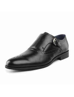 Men's Dress Loafer Shoes Monk Strap Slip On Loafers