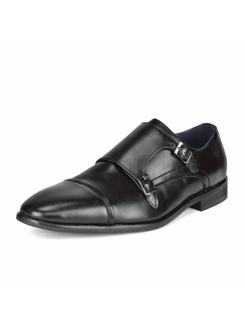 Bruno Marc Men's Dress Loafer Shoes Monk Strap Slip On Loafers