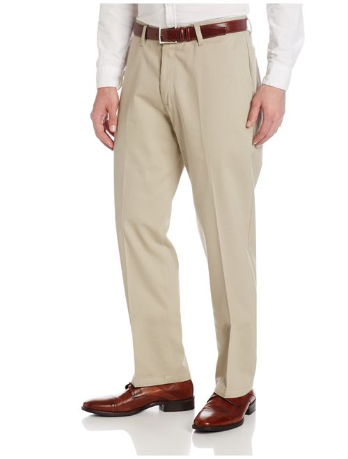 LEE Men's Stain Resistant Relaxed Fit Flat Front Pant